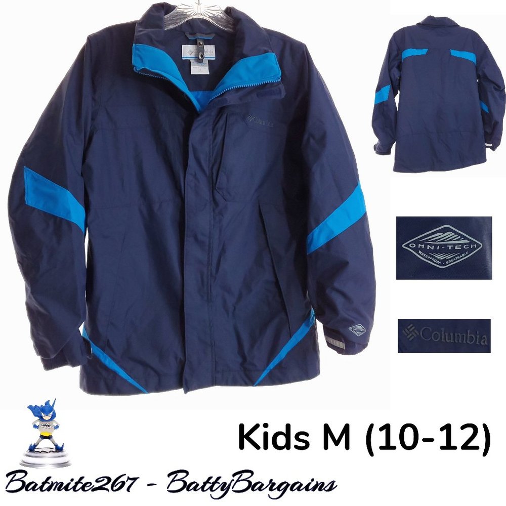 Columbia Interchange Boys Jacket M 10 12 Blue